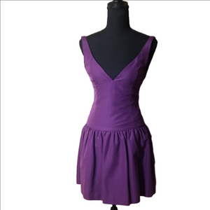 J. Crew Vivid Purple Mini Dress, Size 2